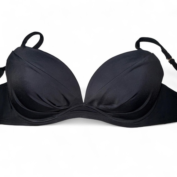 Victoria Secret The Angel Bikini Top Womens Black Push-up Bikini Top 34DDD - Picture 5 of 7